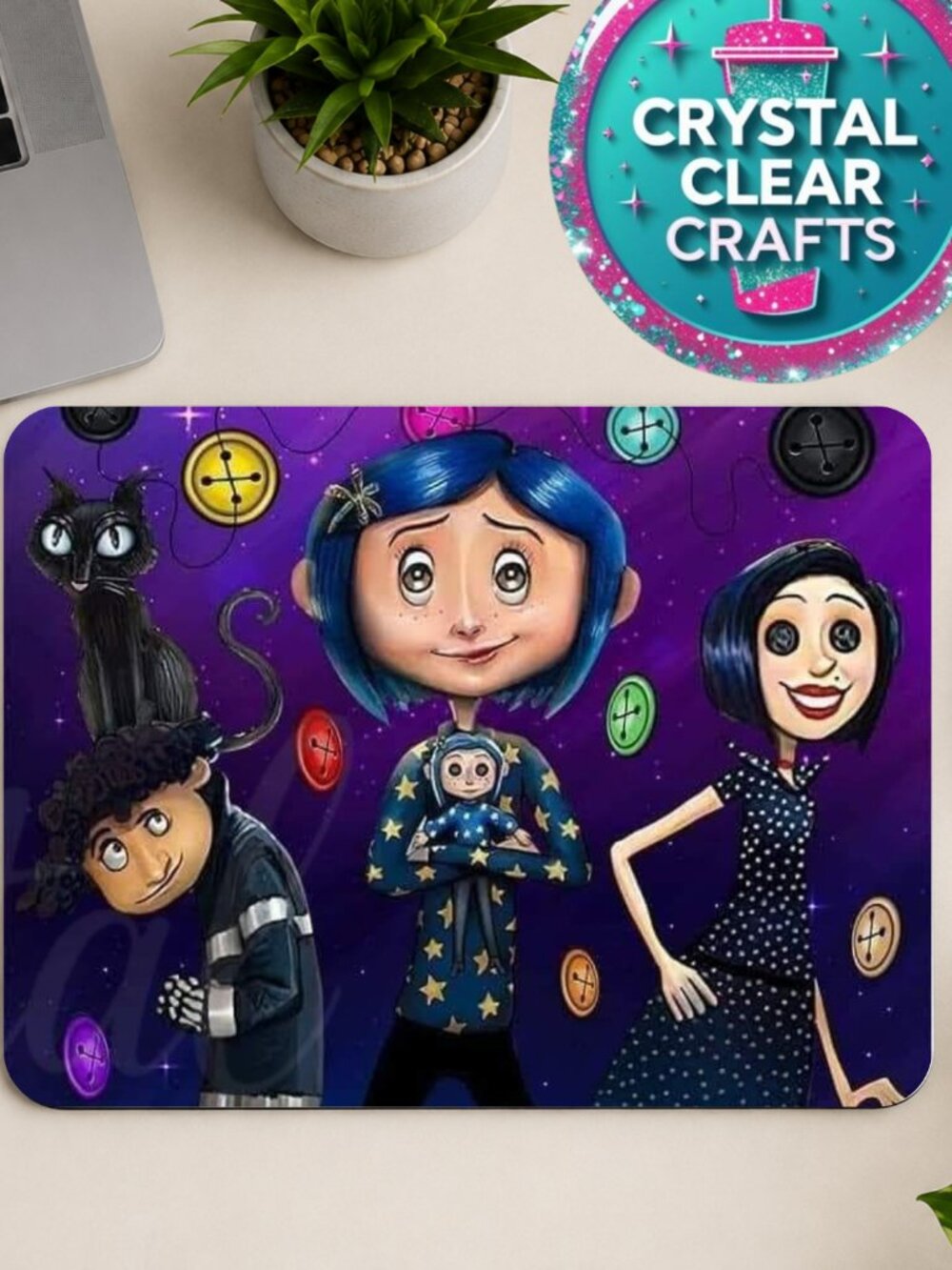 Coraline Handmade Mousepad